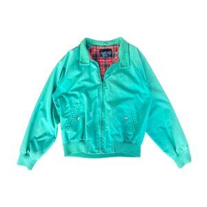 Vintage Green Bomber Jacket by Land's End